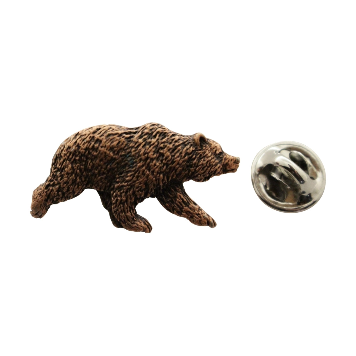 Grizzly Bear Pin ~ Antiqued Copper ~ Lapel Pin ~ Sarah's Treats & Treasures
